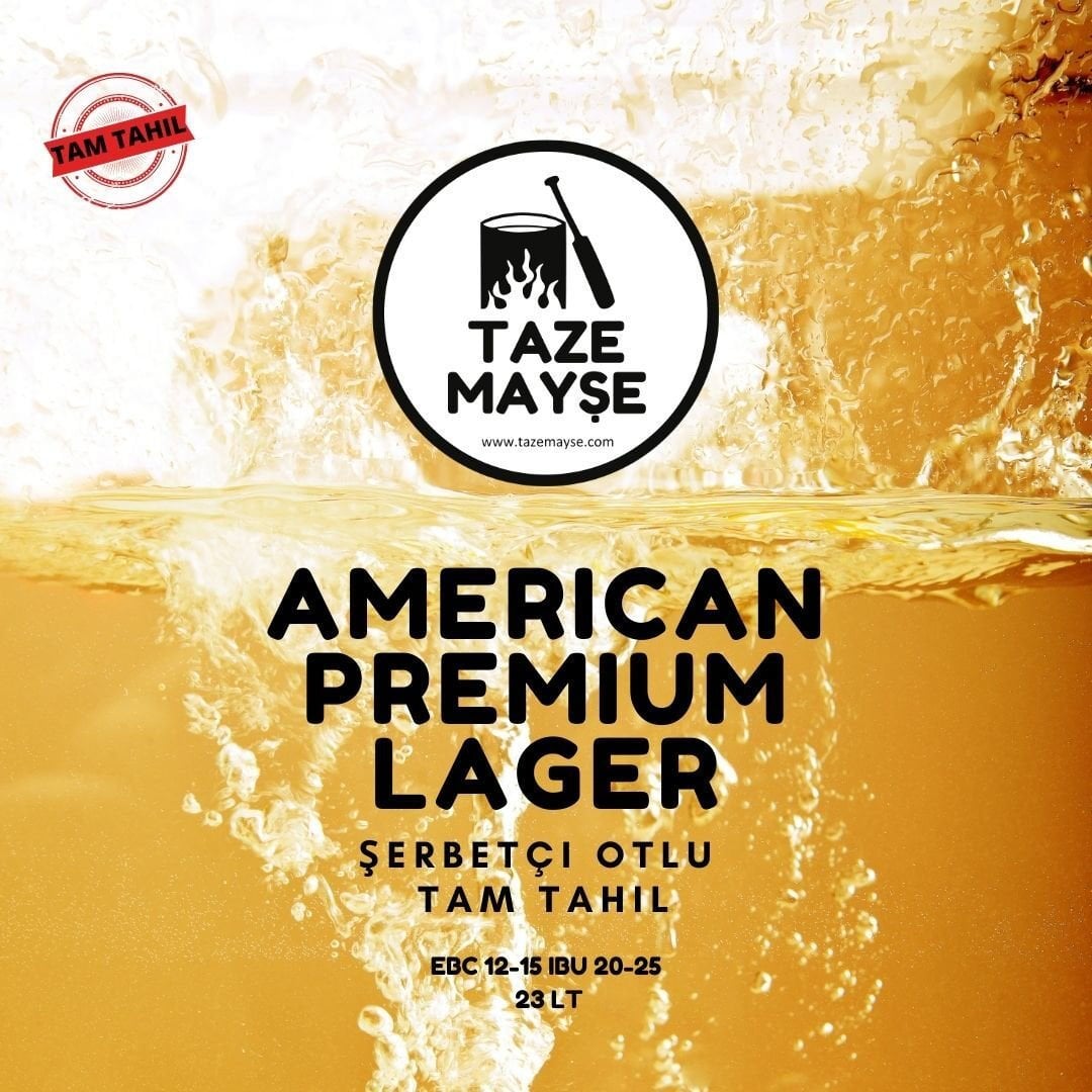 Amerikan Premium Lager Tazemayşe bira kiti